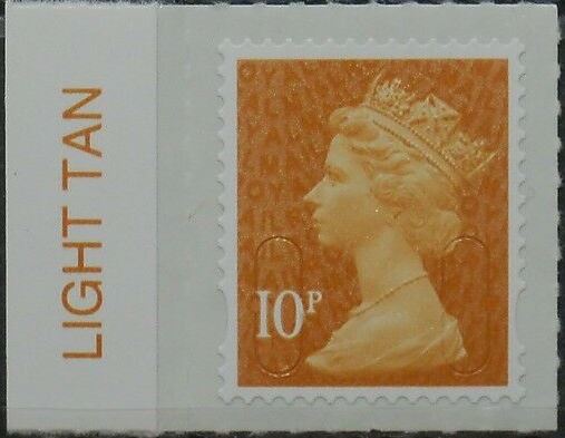 2016 GB - SGU2923-16 10p Lt Tan (D) M16L Colour Tab Single MNH
